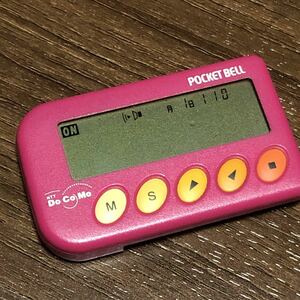  retro pocket bell poke bell docomo pink Junk DoCoMo Heisei era retro 