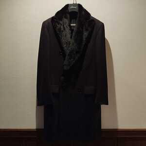  Brioni mink cashmere long coat 