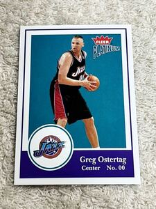 グレッグオスタータグ Greg Ostertag 2004 Fleer Platinum #49 Utah Jazz