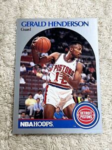ジェラルドヘンダーソン Gerald Henderson 1990 NBA Hoops #106 Detroit Pistons