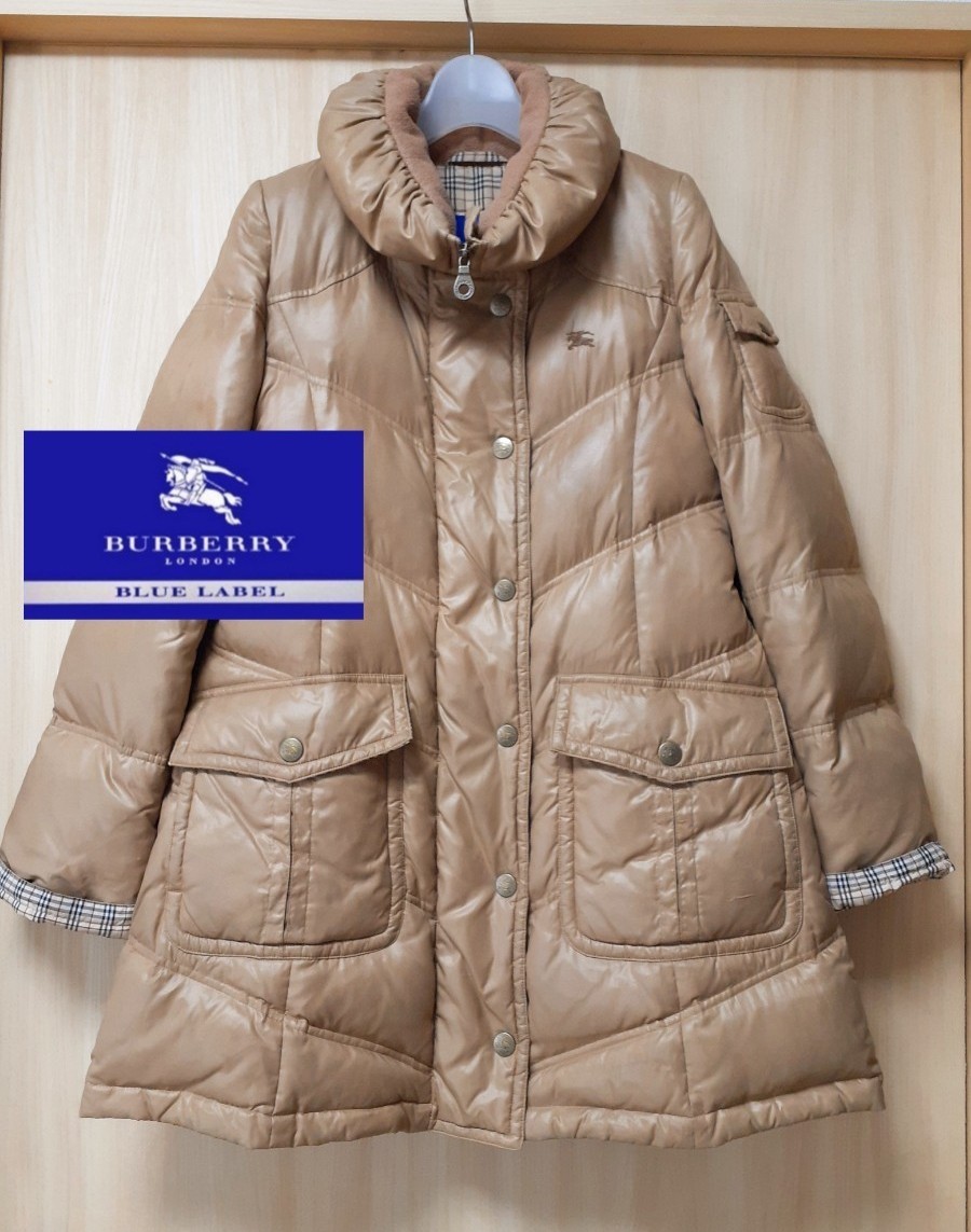 美品 BURBERRYバーバリー ダウンコート バーバリーブルーレーベル