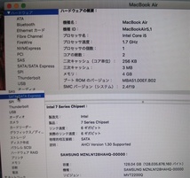 m663 MacBookAir A1465 Corei5 1.7Ghz 4.0G 128G os10.11.4 _画像3