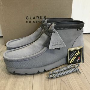 8インチ clarks originals Wallabee Boot GTX bt gore-tex vibram UK 8 クラークス ワラビー ゴアテックス レザー グレー ブーツ ビブラム