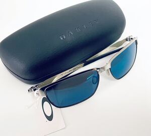 デッド!! レア!! 新品 OAKLEY TINFOIL Polished Chrom / ICE Iridium オークリー ティンフォイル アイスブルー OO4083-04 ケース付き