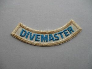 パディPADIダイブマスター『DIVEMASTER』スキューバダイビング ワッペン/ダイバーscuba divingスクーバ ダイビングpatchライセンス V112