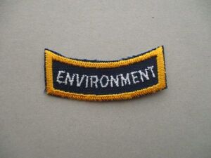 ナウイNAUI『ENVIRONMENT』スキューバダイビング刺繍ワッペン/パッチvintageスクーバSpecialty Qualifiedダイビングpatchesライセンス V112