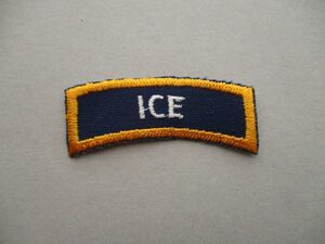 ナウイNAUI『ICE』スキューバダイビング刺繍ワッペン/vintageスクーバSpecialty QualifiedダイビングNASA海パッチpatchesライセンス V112