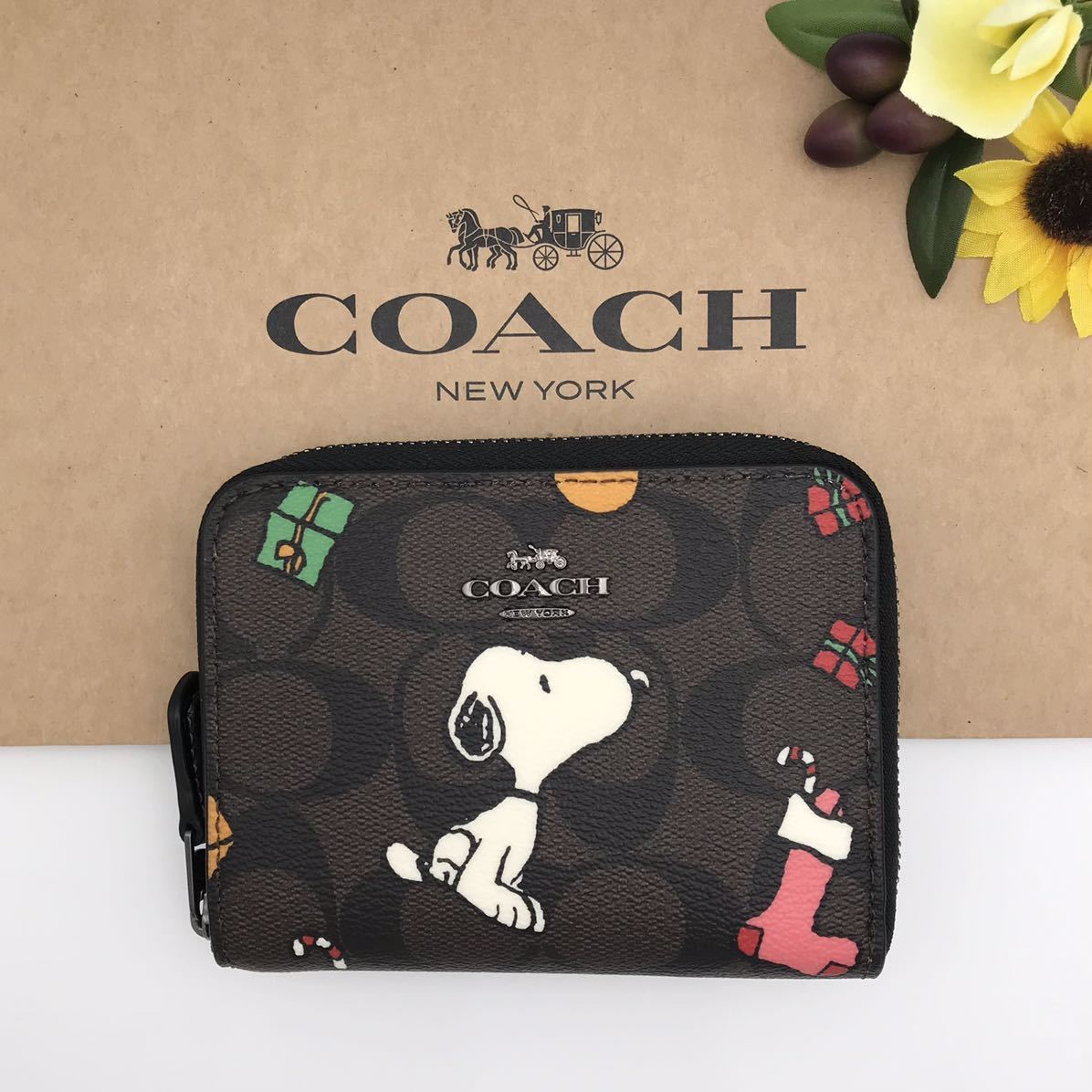 COACH X PEANUTS】シティ トート・シグネチャー・スヌーピー!新品