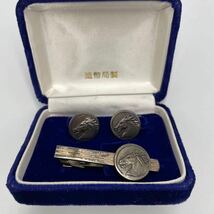 造幣局製　カフスボタン ネクタイピン　silver シルバー　_画像2