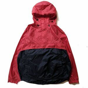 2003 year made Gap GAP 2 tone nylon ano rack Parker (L) red × navy blue bai color pull over 00's 00 period old tag Old old clothes 