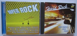 【送料無料】Rock コンピ2枚 大人の洋楽 日本盤 Beach Boys Yardbirds Dr. Feelgood Jeff Beck Michael Schenker Deep Purple Rainbow Kiss