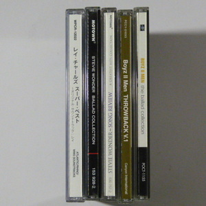 CD ５枚セット　　レイ・チャールズ　　スティーヴィー・ワンダー　　ボーイズⅡメン