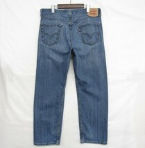 505 サイズ W36 L30 リーバイス デニムパンツ ジーンズ スリムストレート メキシコ製 Levi's 古着 1J0649_画像2