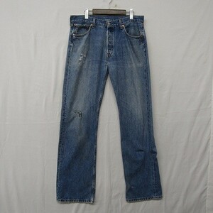 501 サイズ W34 L34 リーバイス デニム パンツ ジーンズ ジーパン ストレート レギュラー パキスタン製 Levis 古着 ビンテージ 1O1387