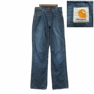 サイズ W29 L34 カーハート Carhartt フレア ブーツカット デニム ワイド パンツ ジーンズ 古着 2N0193