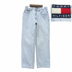 サイズ W28 程度 トミーヒルフィガー TOMMY HILFIGER ストレート デニム パンツ ジーンズ 古着 2O2893