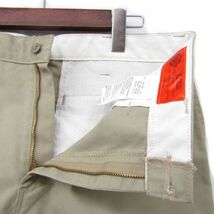 サイズ W32 L32 メキシコ製 ディッキーズ Dickies ワーク チノ パンツ チノパン ベージュ 古着 2N1091_画像4