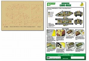 J's Work PPA5207 エアブラシ用迷彩マスキング 1/72 Mk. I カモフラージュスキーム 2
