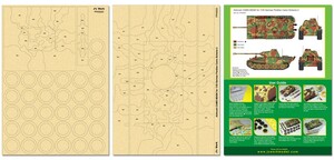 J's Work PPA5020 エアブラシ用迷彩マスキング 1/35 ドイツ パンサー カモフラージュ 2