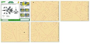 J's Work PPA5178 エアブラシ用迷彩マスキング 1/48 SU-35 フランカー カモフラージュ 3