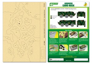 J's Work PPA5099 エアブラシ用迷彩マスキング 1/35 TPz1フックス カモフラージュ