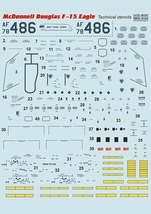 プリントスケール 48-087 1/48 マクドネル・ダグラス F-15 イーグル コンプリートセット_画像4