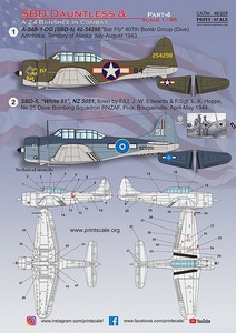 プリントスケール 48-209 1/48 SBD ドーントレス & A-24 バンシー Part4