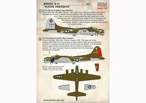 プリントスケール 48-115 1/48 ボーイング B-17 フライングフォートレス Part1
