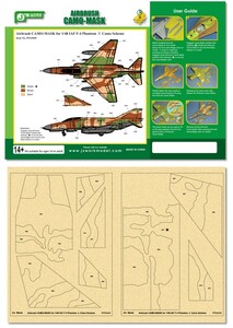 J's Work PPA5049 エアブラシ用迷彩マスキング 1/48 イスラエル国防軍 F-4 ファントムII カモフラージュ