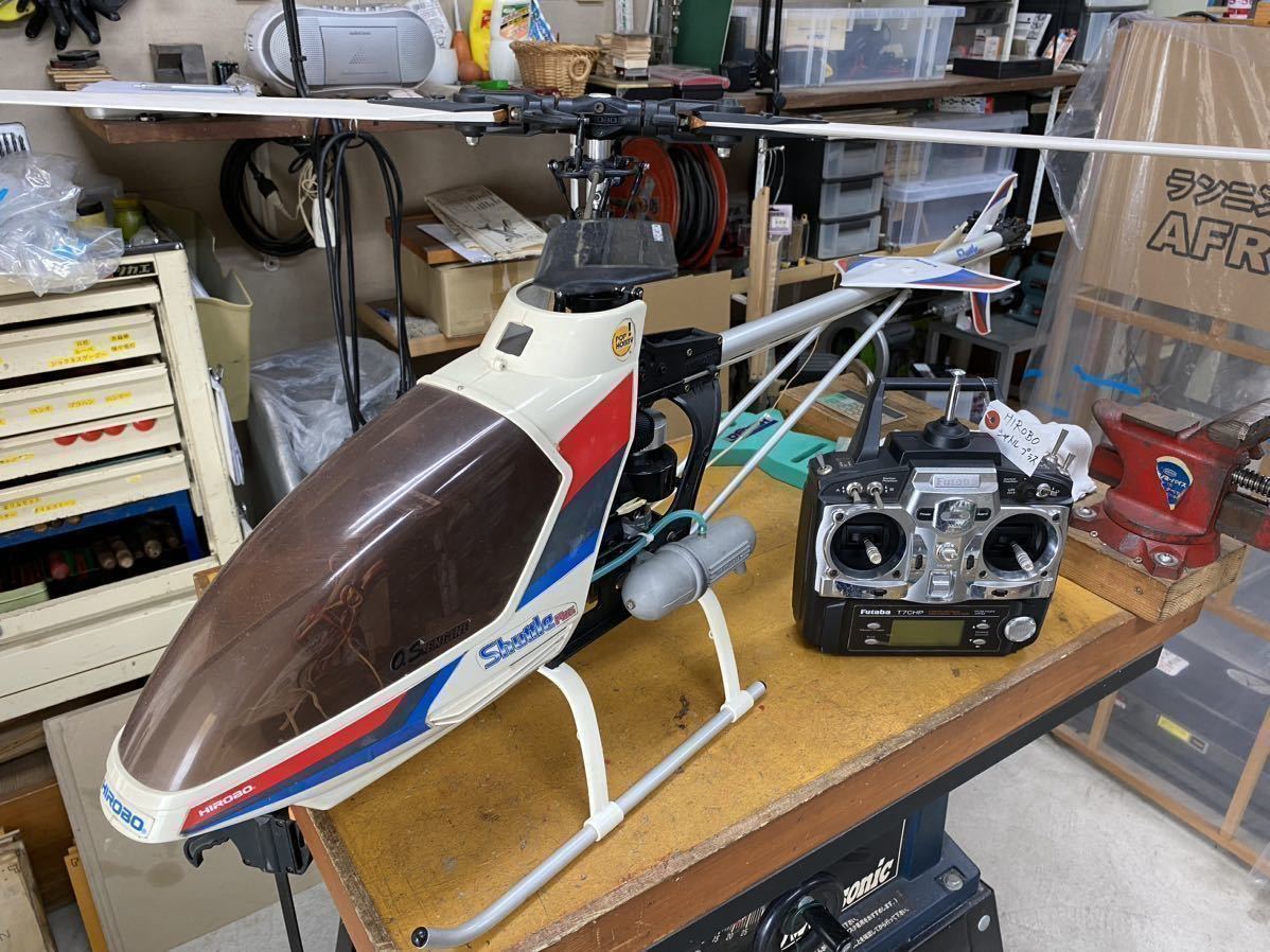 ラジコンヘリコプタージャンク ヒロボー エンブラ450E プロポ XG7