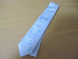 *ABAHOUSE/ Abahouse peiz Lee pattern necktie * light blue * beautiful goods 