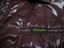 wrangler　中綿　ウエスタンシャツ型　ジャケット　ワインレッド　小豆色　エンジ色　　ラングラー　Mサイズ_画像4