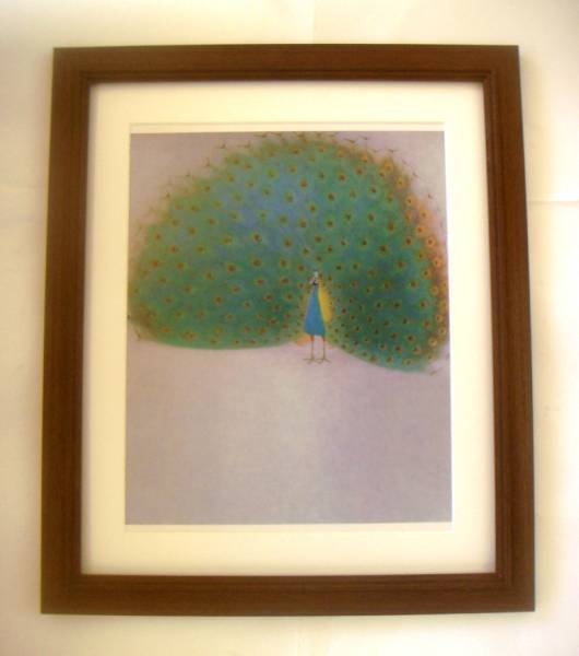 ◆杉山宁 孔雀·艺术印刷·带框·立即购买◆, 绘画, 日本画, 花鸟, 飞禽走兽