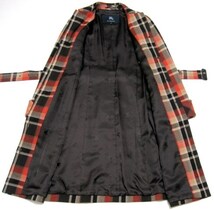 新品 同様BURBERRY LONDON定価15.7万 英国チェック柄カシミヤ シングル トレンチ コート38レザー希少ジャケットMダウン バーバリーロンドン_画像10