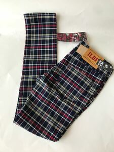 [ price cut!] soft jeans new goods check pattern man and woman use unisex 