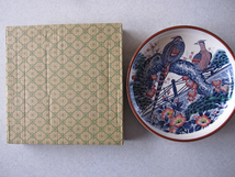 昭和 レトロ　大皿　盛り皿　果物皿　松 　梅　椿　孔雀　クジャク　鳥　和食器　_画像5