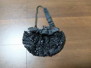  black beads party bag India made 