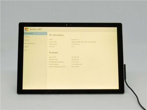 中古　SurfacePro　1724◆Corei5　6300U　◆M.2 SSD 256GB◆メモリ8GB◆　　バッテリー充電できない為ジャンク扱い 　