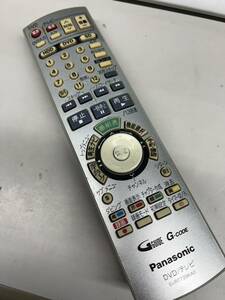 【R-7-7】ジャンク　パナソニック DVDレコーダー用リモコン EUR7729KA0 中古　DMR-EH50/DMR-EH60用