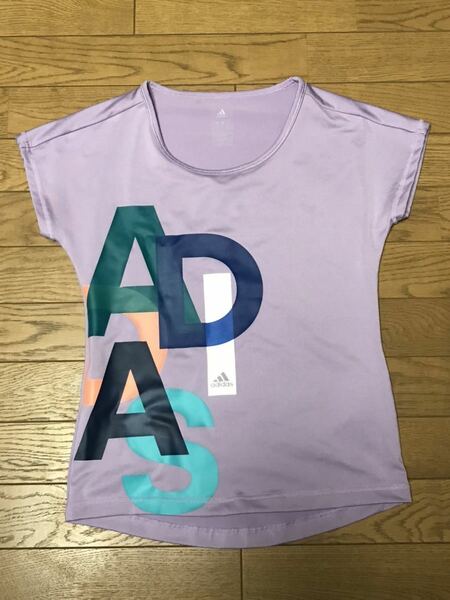 adidas GIRL’S SHORT SLEEVE T-SHIRTS size-150(着丈60身幅45) 中古(美品) 送料無料 NCNR