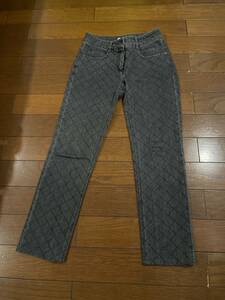 CHANEL Denim pants jeans 36 matelasse 