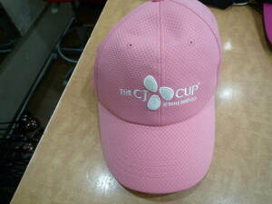 THE ”CJ CUP"可愛い”PNK"フリーサイズ・未使用品です！