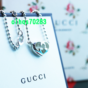 ! быстрое решение! новый товар не использовался GUCCI Gucci Heart she-p Inter locking G узор подвеска 