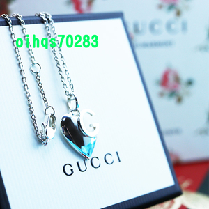 ! быстрое решение! новый товар не использовался GUCCI Gucci G Logo in Heart колье 