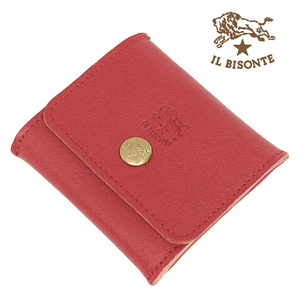  Il Bisonte coin case change purse . lady's men's IL BISONTE SCP020 PV0001 RE182 new goods 