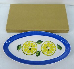 * хранение товар! Mister Donut ошибка do лимон рисунок овальный plate не продается с коробкой *