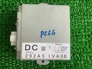 即決値段 動作OK 日産 セレナ ハイウェイスター FC26 DCコンバーター・292A5-1VA0B Panasonic C26/HC26/HFC26/NC26/FNC26 送料520円