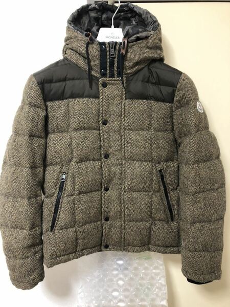 良品 MONCLER GUYENNE ウール ダウン 2 モンクレール ダウンジャケット カモフラ カーキ 国内正規品 モンクレールジャパン 迷彩