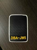 ホンダS660　センターコンソール上メンテナンスパネルシート　DBA-JW５ロゴ　イエローシート付き　AQUASTYLE　S_画像1