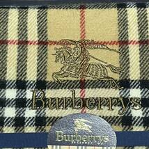 美品　新品　箱付き　Burberrys BURBERRY バーバリー　キャメル　ノバチェック ウール100% ひざ掛け 西川産業 65×120cm_画像4